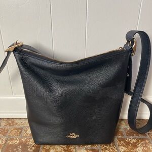 Coach Black Leather Crossbody Bag